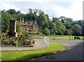 War Memorial and Millworkers Cottages in Pleasley Vale