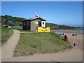 NT9166 : Lifeguard station at Coldingham Bay by Graham Robson