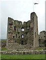 SO4108 : Raglan Castle - Great Tower  by Rob Farrow