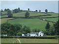 Glanbarred farm and gentle hillside