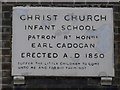 Christ Church School: datestone