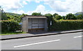 Bus shelter frame, Llangynidr