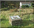 SS9386 : Blackmill Woodlands information board beside National Cycle Route 4 by eswales