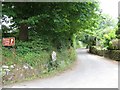 Road west from Heatree Cross