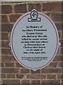 Memorial opposite Chelsea Old Church