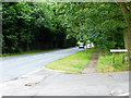 Looking south along the A322 from Tangley Lane