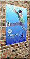 TL5124 : Forest Cafe sign at Forest Hall School by Geographer