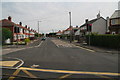 Larkholme Avenue, crossed by the Blackpool and Fleetwood Tramway