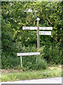 SK7569 : Fingerpost, Stone Road End by Alan Murray-Rust