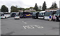 SP1620 : One car and many coaches,  Bourton-on-the-Water by Jaggery