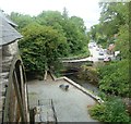 View from above the waterwheel, Dyfi Furnace