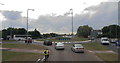 Roundabout on the A585 north of Poulton-le-Fylde