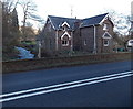 Nant Iago flows past Pentre Lodge near Abergavenny