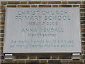 Plaque for the school rebuild, 2005