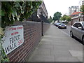 Looking from Flood Street into Flood Walk