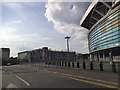 Buildings by Wembley Stadium on South Way