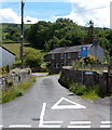 Width limit ahead, Mardy Lane, Llangynidr