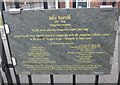 Plaque outside South Kensington Tube Station