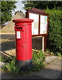 TF1606 : Post box and parish notice board, Peakirk by Paul Bryan