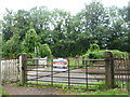 Foot crossing from Coldharbour Lane