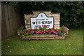 Welcome to Wetherby sign on Walton Road