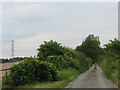 The lane from Woodlands Farm