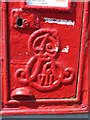 Edward VII postbox, Upper Hollingdean Road / Hollingbury Road, BN1 - royal cipher