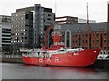 SJ3490 : Lightship Liverpool by Steve  Fareham