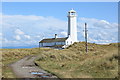 SD2362 : Walney Lighthouse, Haws Point by Rob Noble