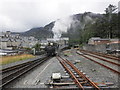 The approaches to Blaenau Ffestiniog railway station