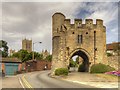 SK9871 : The Pottergate Arch and Lincoln Cathedral by David Dixon