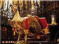 SK9771 : Eagle Lectern, Lincoln Cathedral Quire by David Dixon