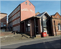 ST8751 : Age UK and Angel Mill, Westbury by Jaggery