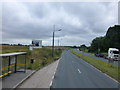 A57 road improvement sign on Liverpool Road