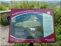 SE5181 : Information Board, White Horse of Kilburn, Sutton Bank, Yorkshire by Christine Matthews