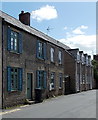 Blue shutters and grey gables in Warminster