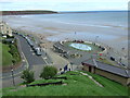 The Beach (road) and paddling pool, Filey