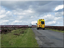 SE7193 : Ambulance heading for Rosedale Abbey by Pauline E