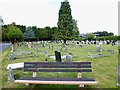 View north east across Alton Cemetery from the centre