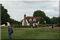 View of a house in Matching Green from the green #4