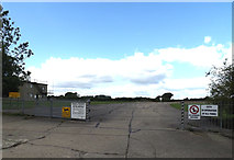 TM3195 : Entrance to Seething Airfield by Geographer