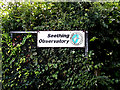 TM3295 : Seething Observatory sign by Geographer