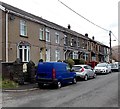 Houses at the eastern end of Vicarage Terrace, Cwmparc