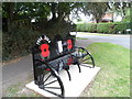 TF9821 : Bench commemorating WW1 centenary, North Elmham by Bikeboy