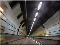 TQ5676 : Dartford Tunnel, Right Hand Tunnel Going North by Christine Matthews