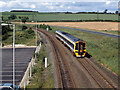 Train approaching Seamer station - 1993