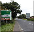 Destinations sign north of Malmesbury