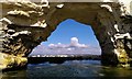 SZ0582 : Arch at the base of Old Harry Rocks by Jim Champion