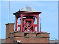 NZ3671 : Bell tower on the RNLI Lifeboat Station, Cullercoats Bay by Mike Quinn