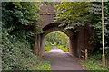 The bridge which carries the Landkey Road over the route of the old GWR line